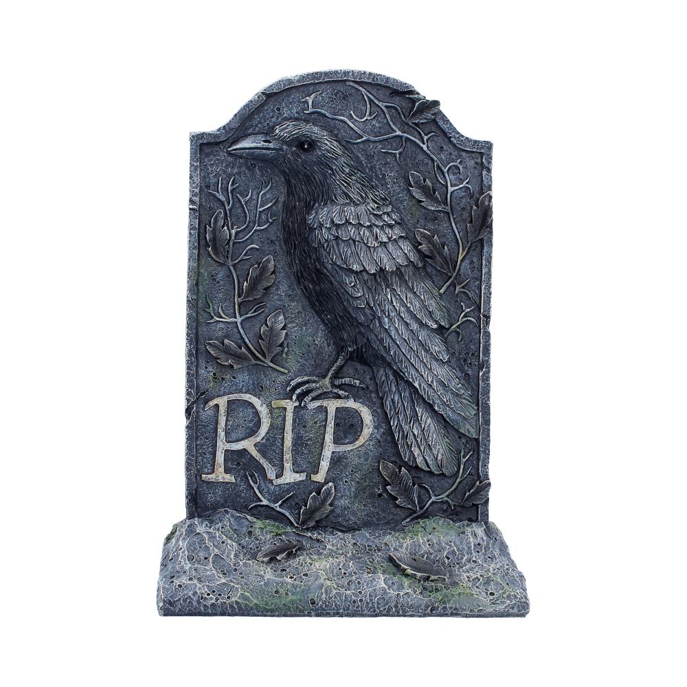 The Last Perch Gothic Raven Gravestone 25.3cm