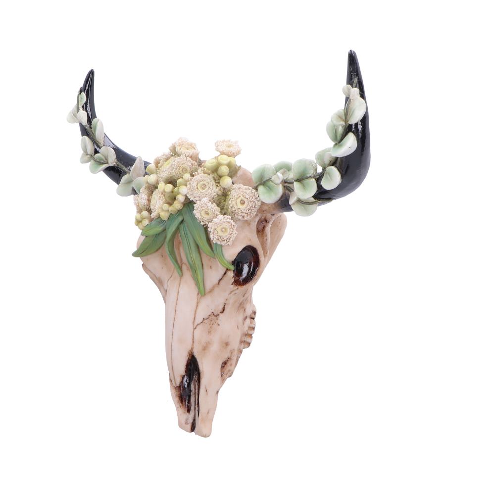 Floral Crown Skull Ornament 27.5cm