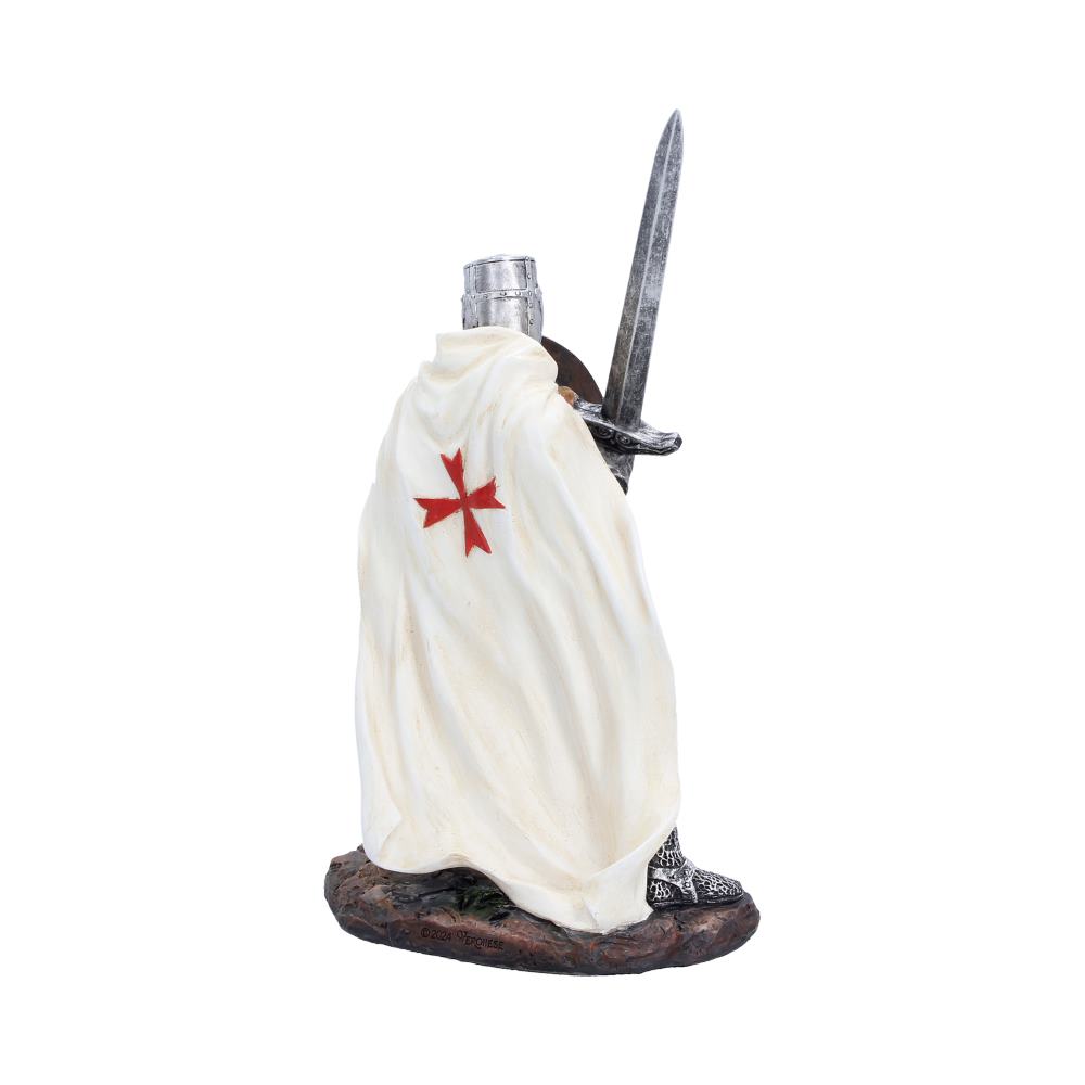 White Knight Templar Figurine 18.5cm