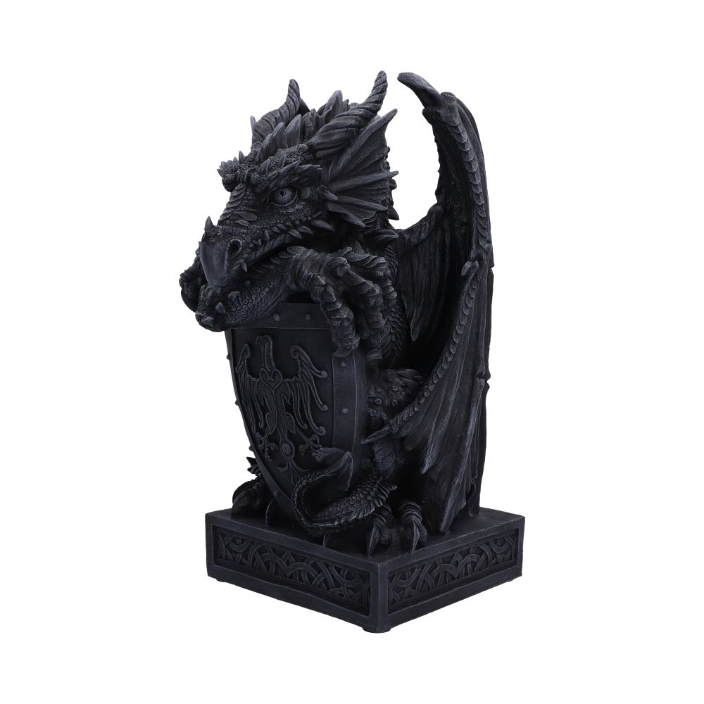 Ironshield Guardian Dragon Figurine 40.2cm