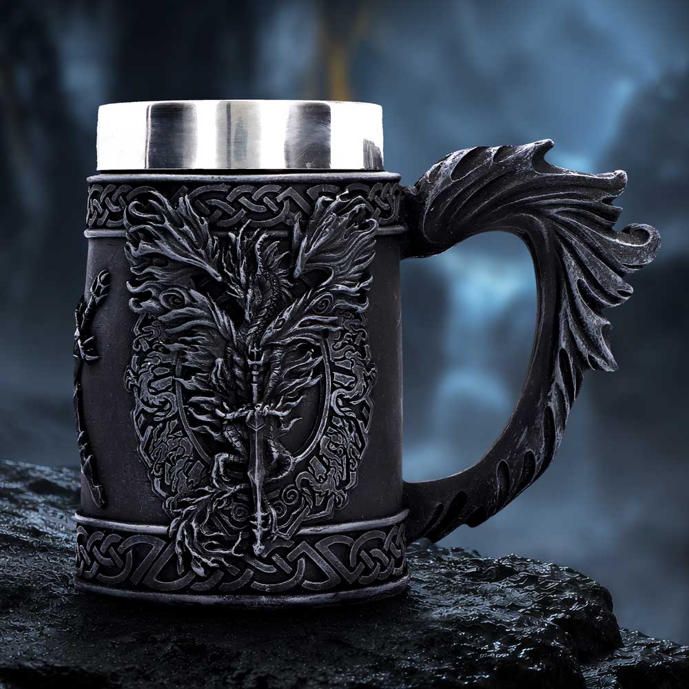 Dragon Blade Tankard From Ruth Thompson 14.6cm