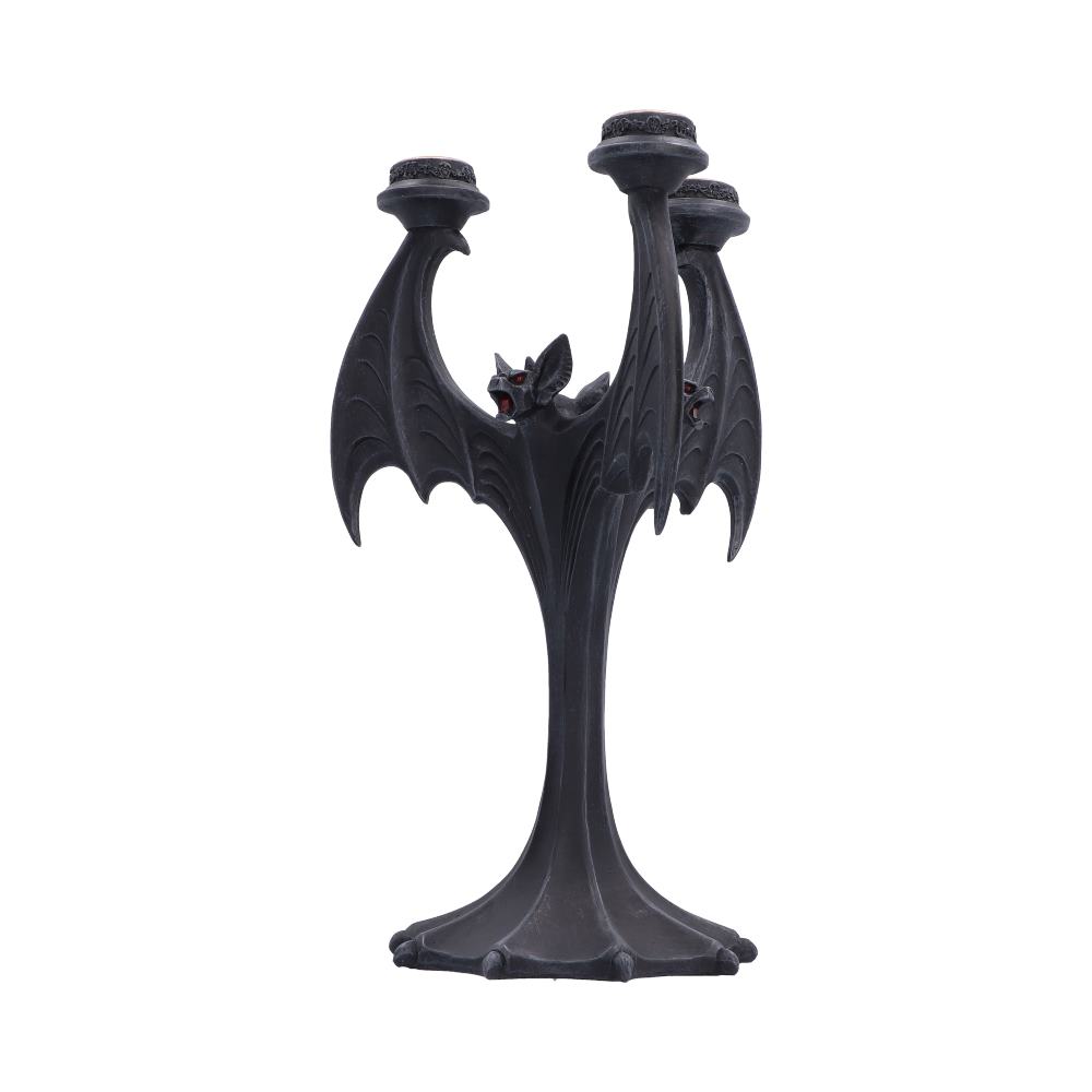 Nocturnal Flame Bat Candle Holder 28cm