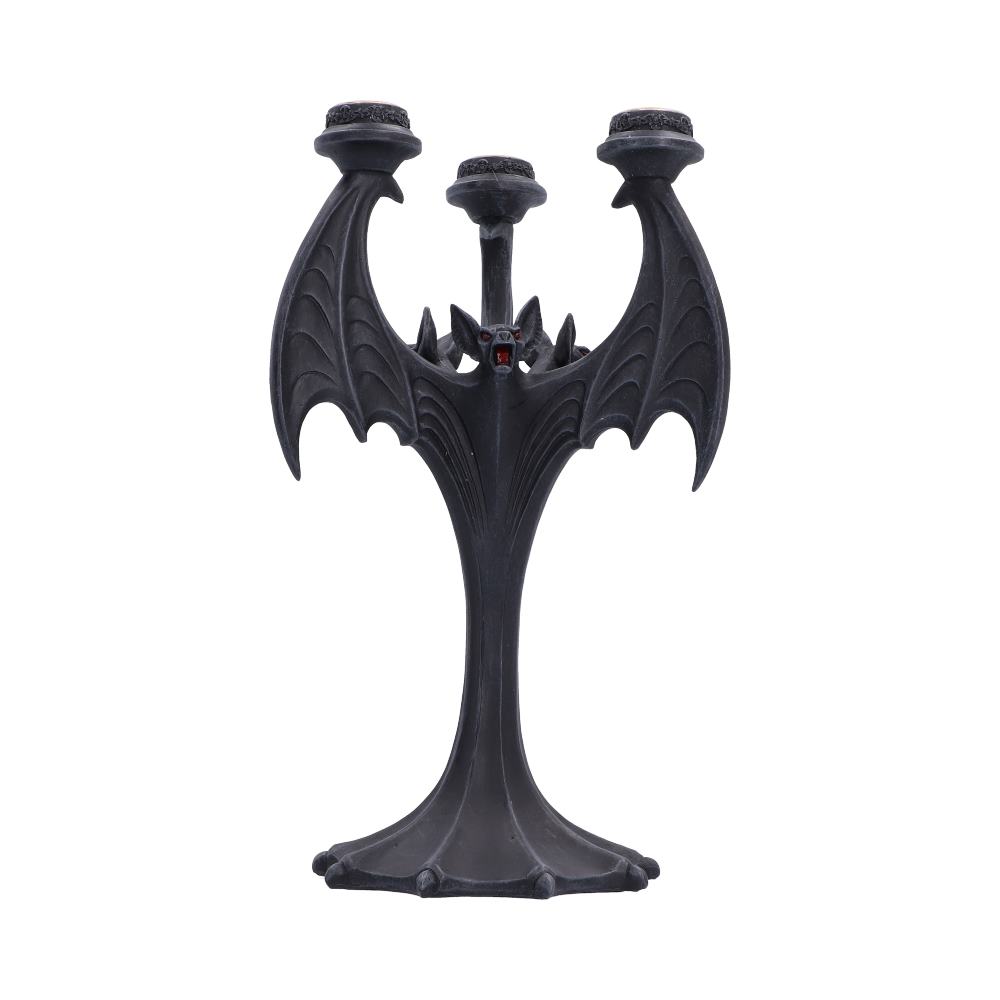 Nocturnal Flame Bat Candle Holder 28cm