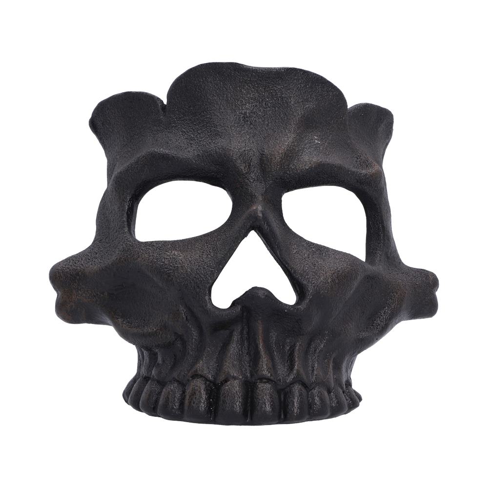 Skull Tea Light Holder in Black 11.8cm