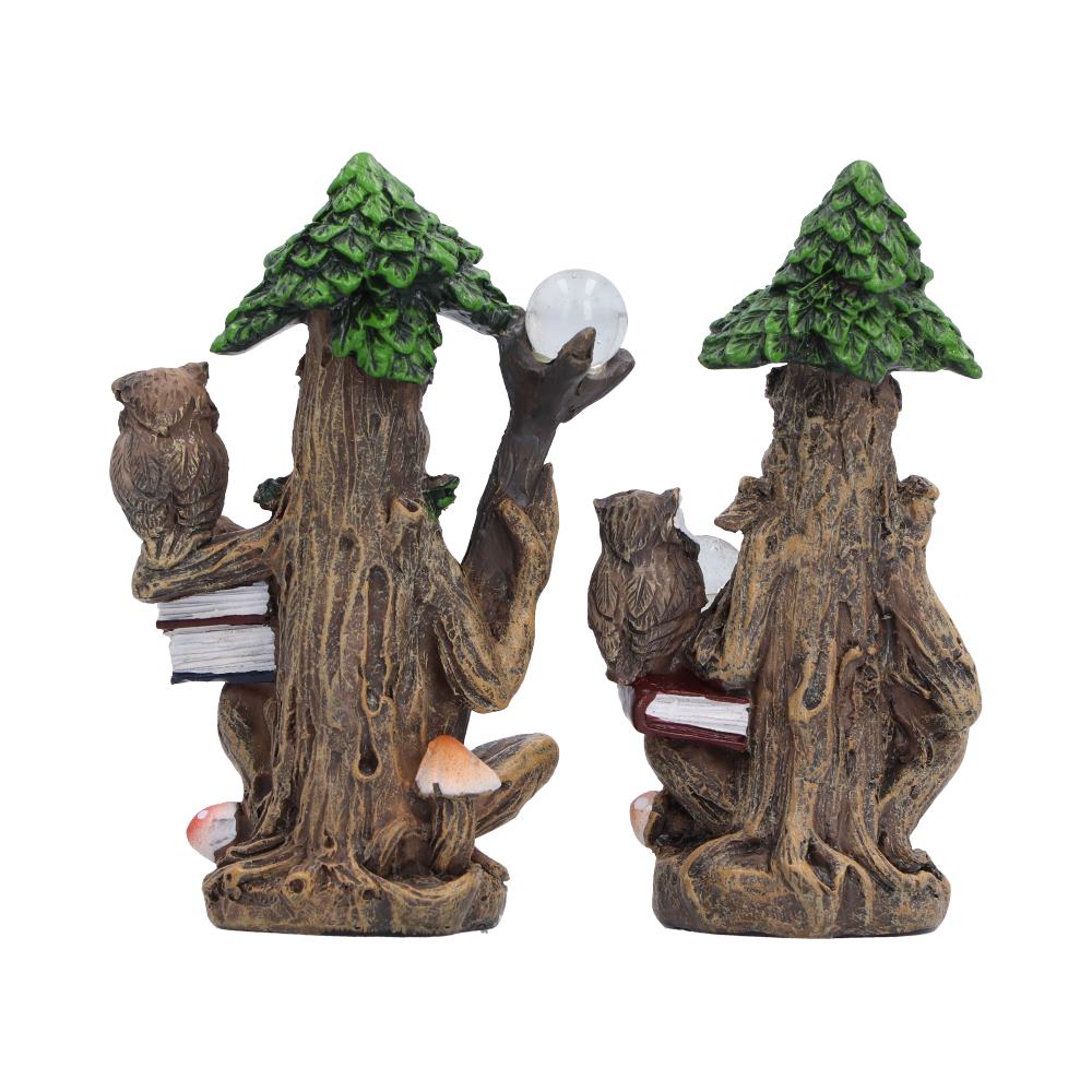 Ancient Scholars Set of 2  Tree Figurines 8.3cm