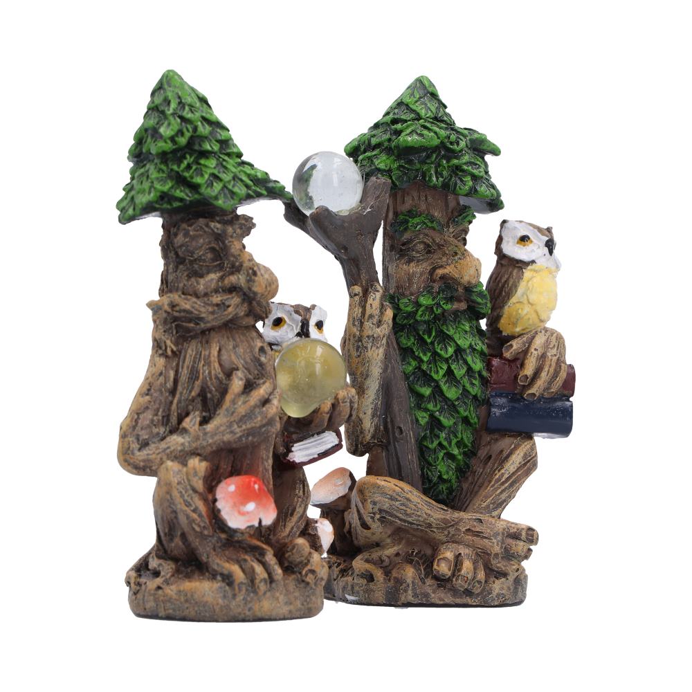 Ancient Scholars Set of 2  Tree Figurines 8.3cm