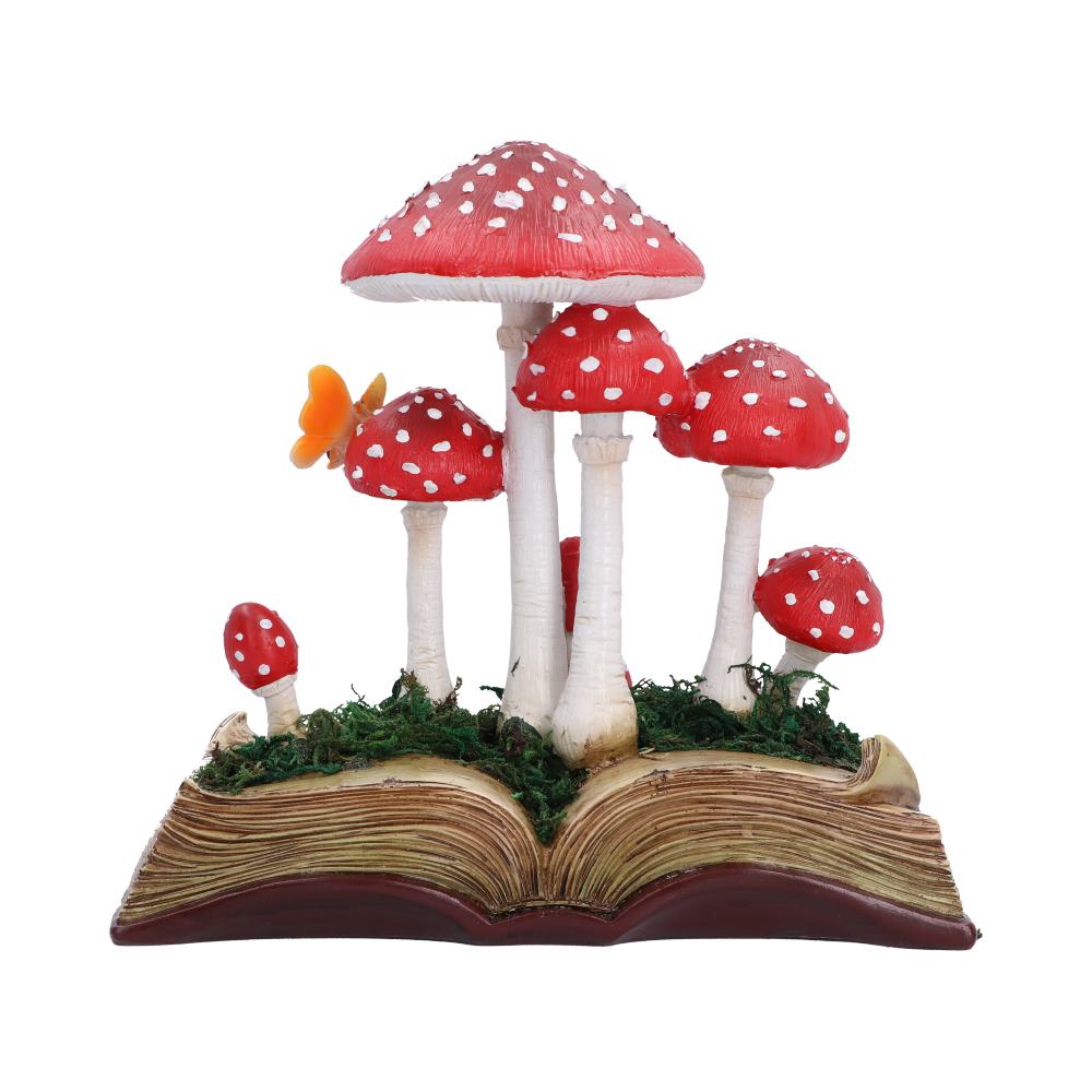 Mushroom Toadstool Book Figurine 18.6cm