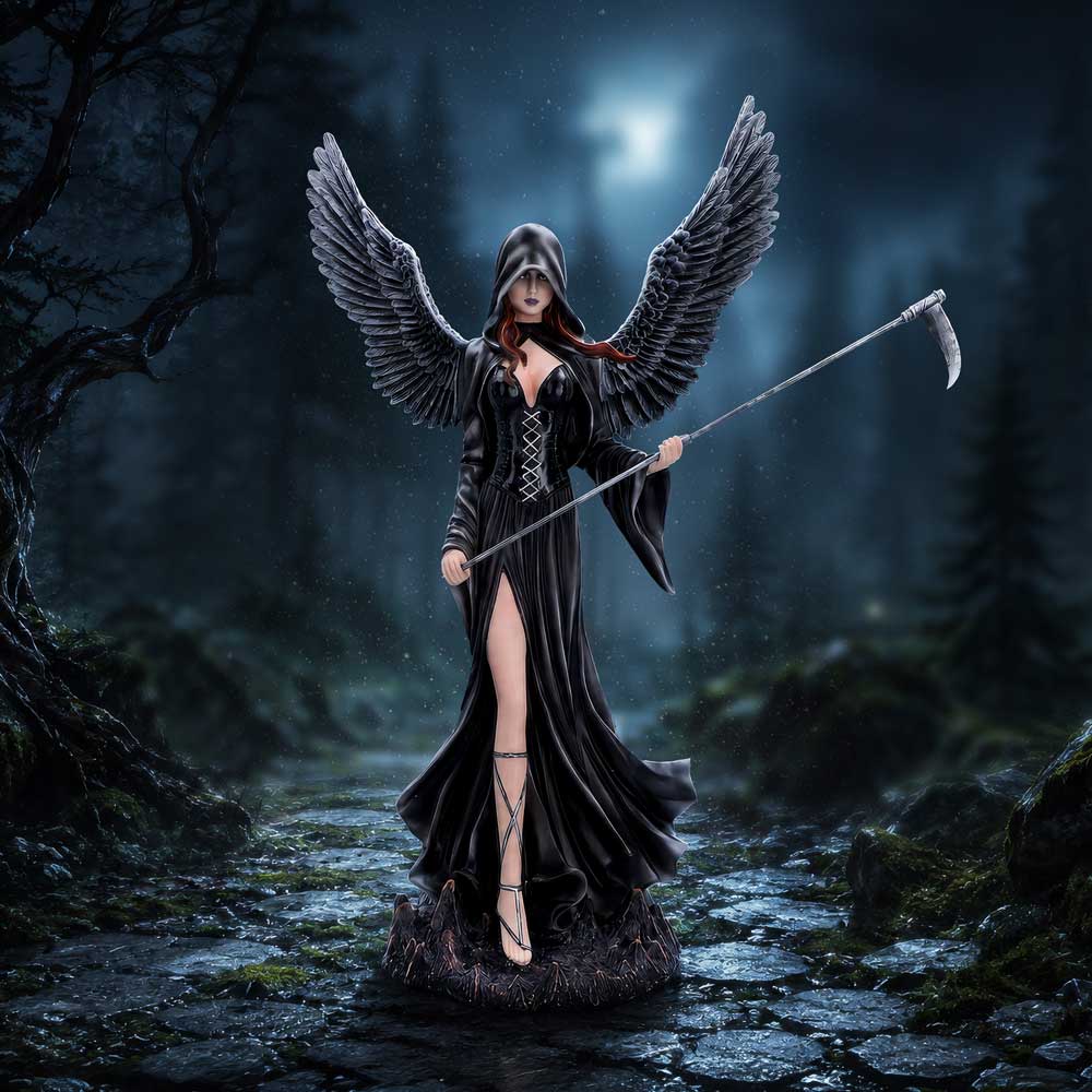 Unforgiving Black Angel Figurine 59cm