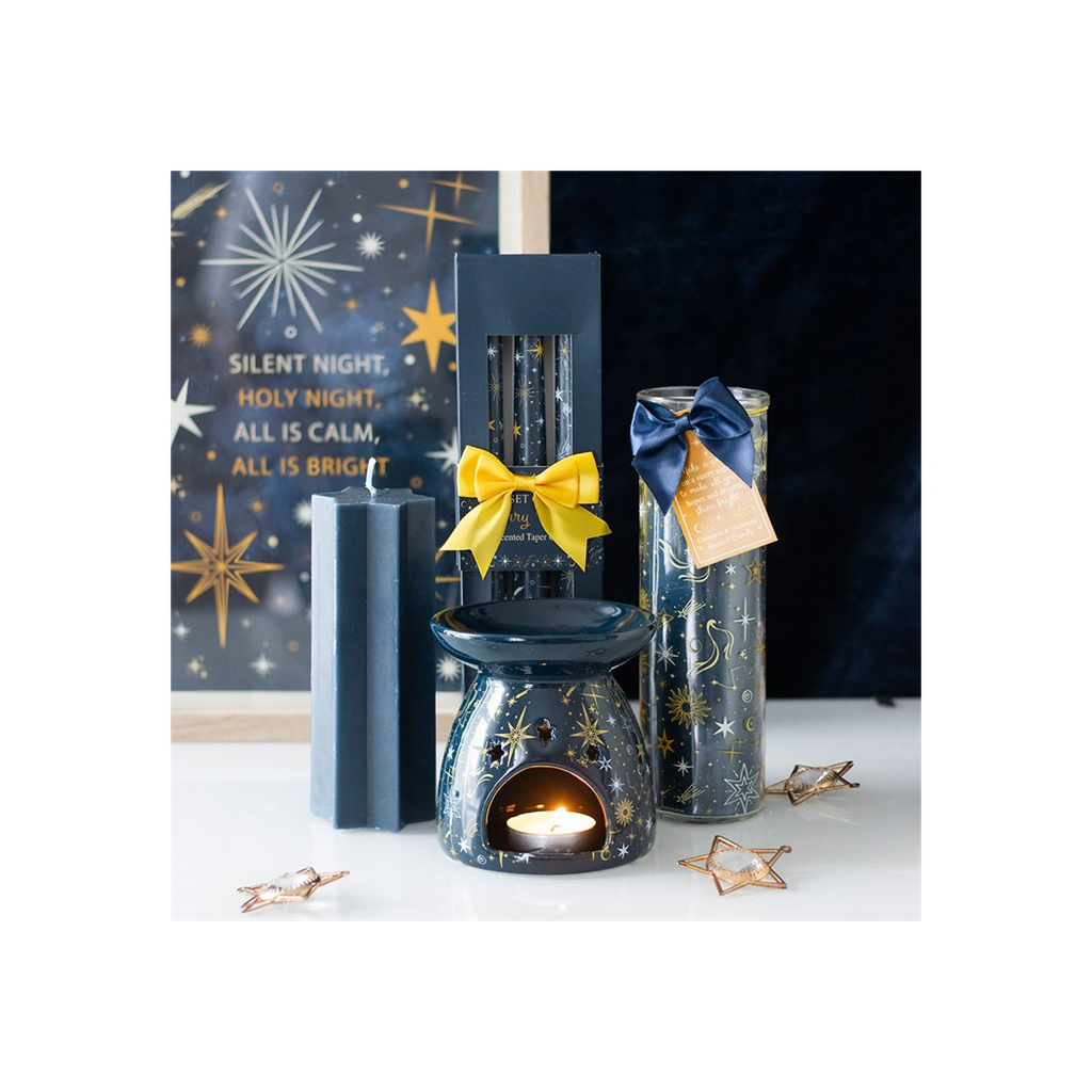 Blue Starry Night Oil Burner and Wax Warmer