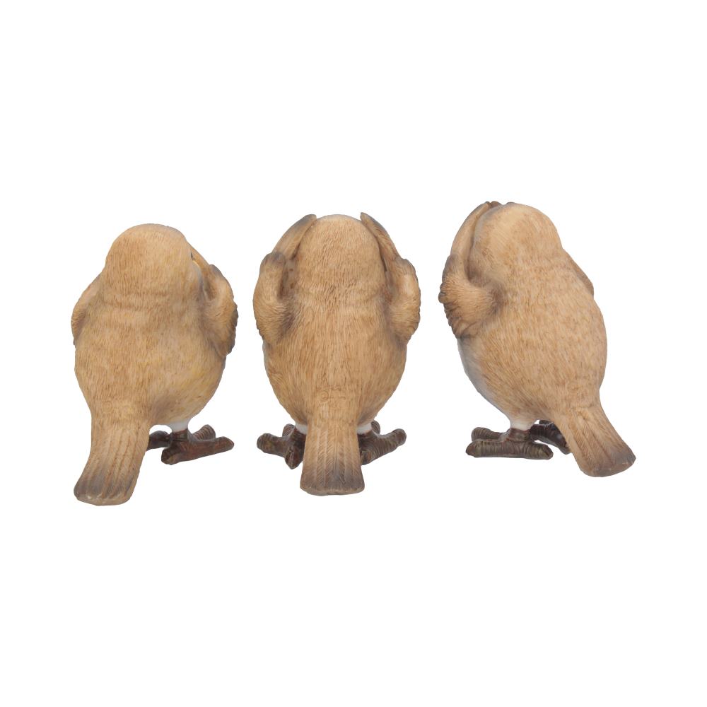 Three Wise Robin Figurines 8cm