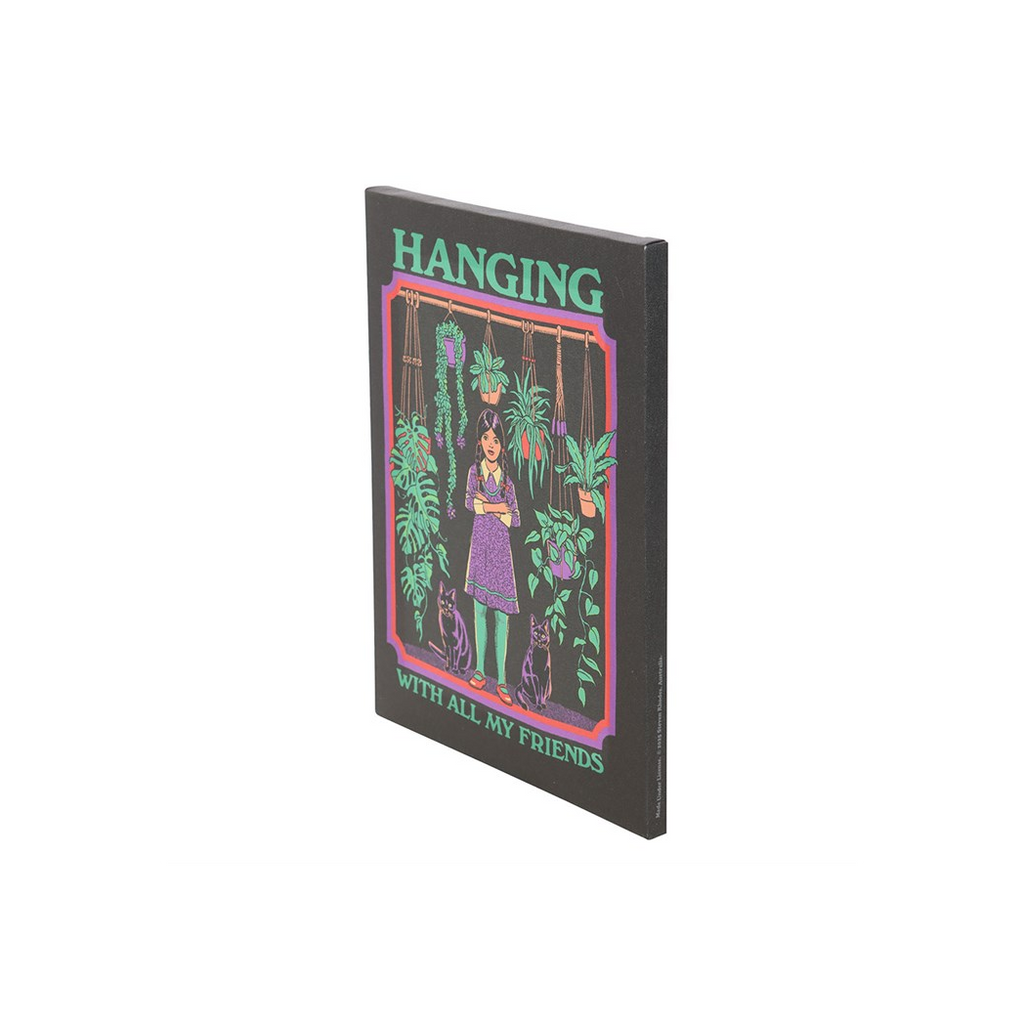 19x25cm Hanging With All My Friends Canvas Plaque by Steven Rhodes