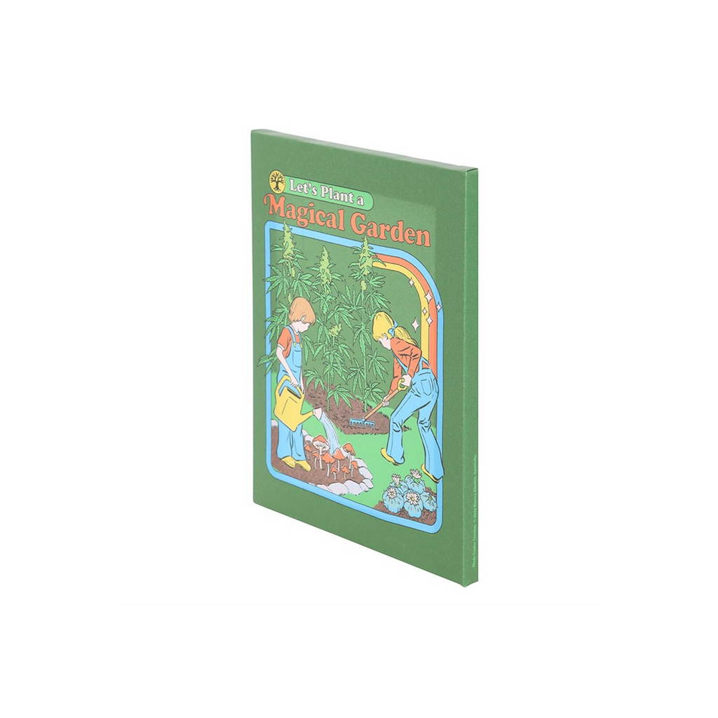 19x25cm Magical Garden Canvas Plaque by Steven Rhodes