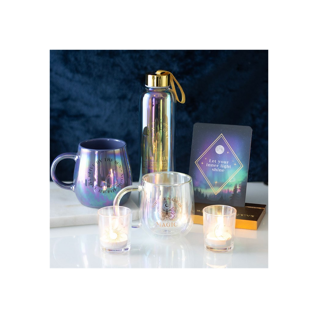 You Are Made of Magic Iridescent Double Walled Glass Mug