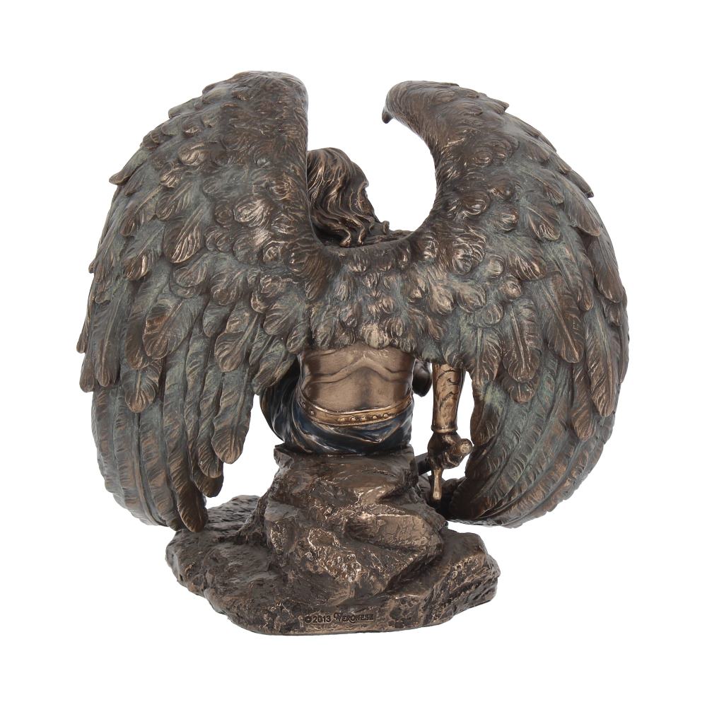 Bronzed Lucifer The Fallen Angel Religious Figurine. 16.5cm