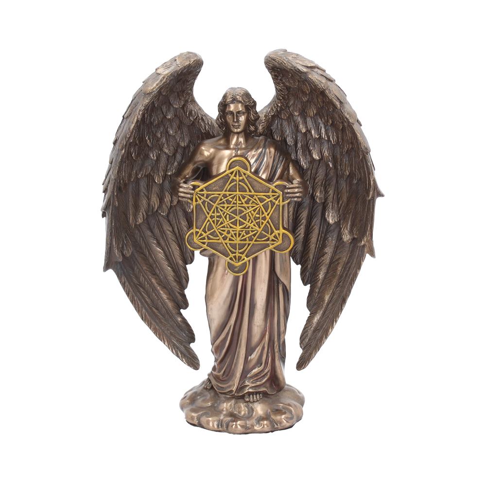 Bronzed Flower Of Life Metatron Archangel Figure  26cm