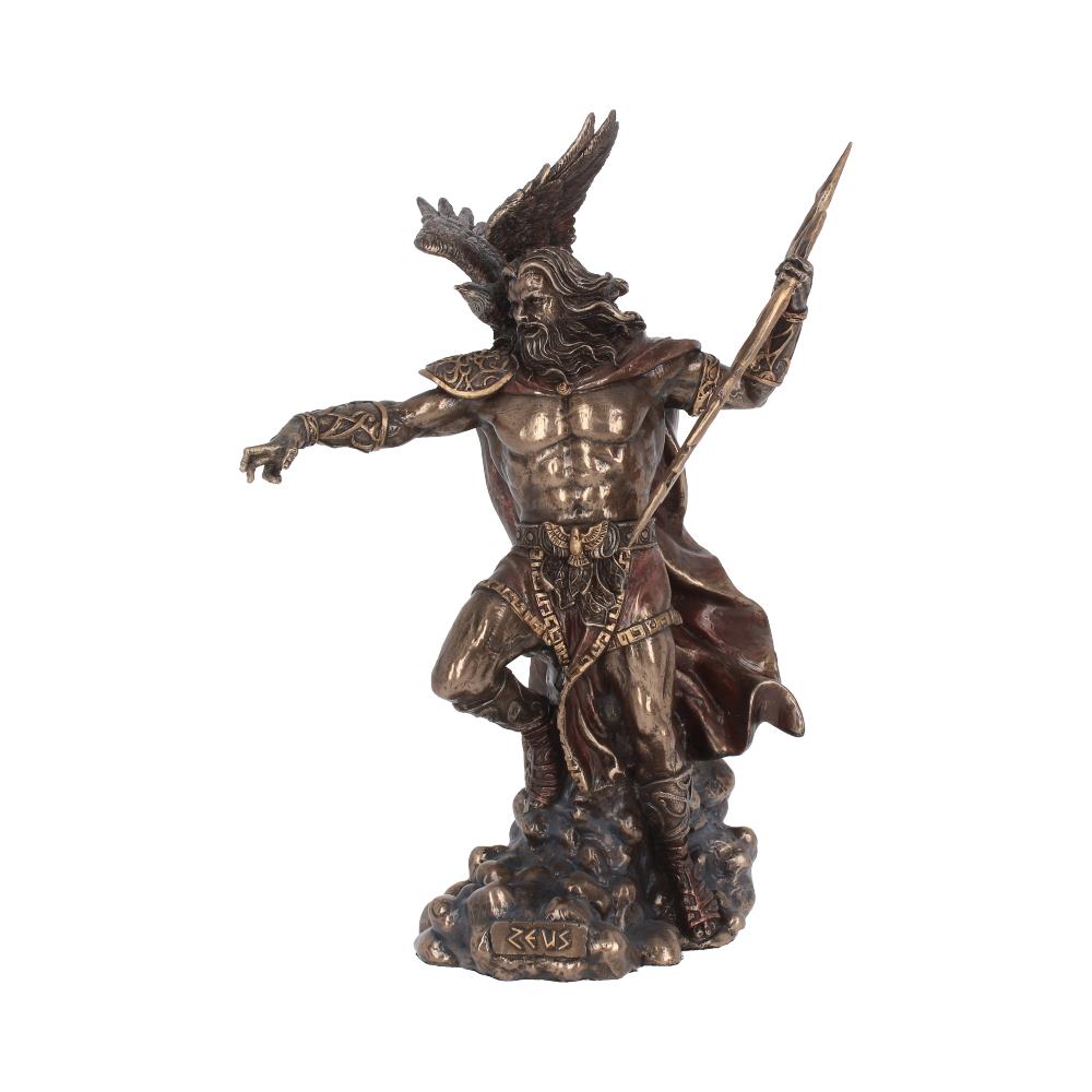 Bronzed Zeus King Of The Greek Gods 30cm