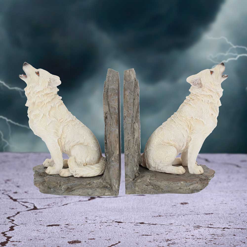 Wardens of the North White Wolf Bookends