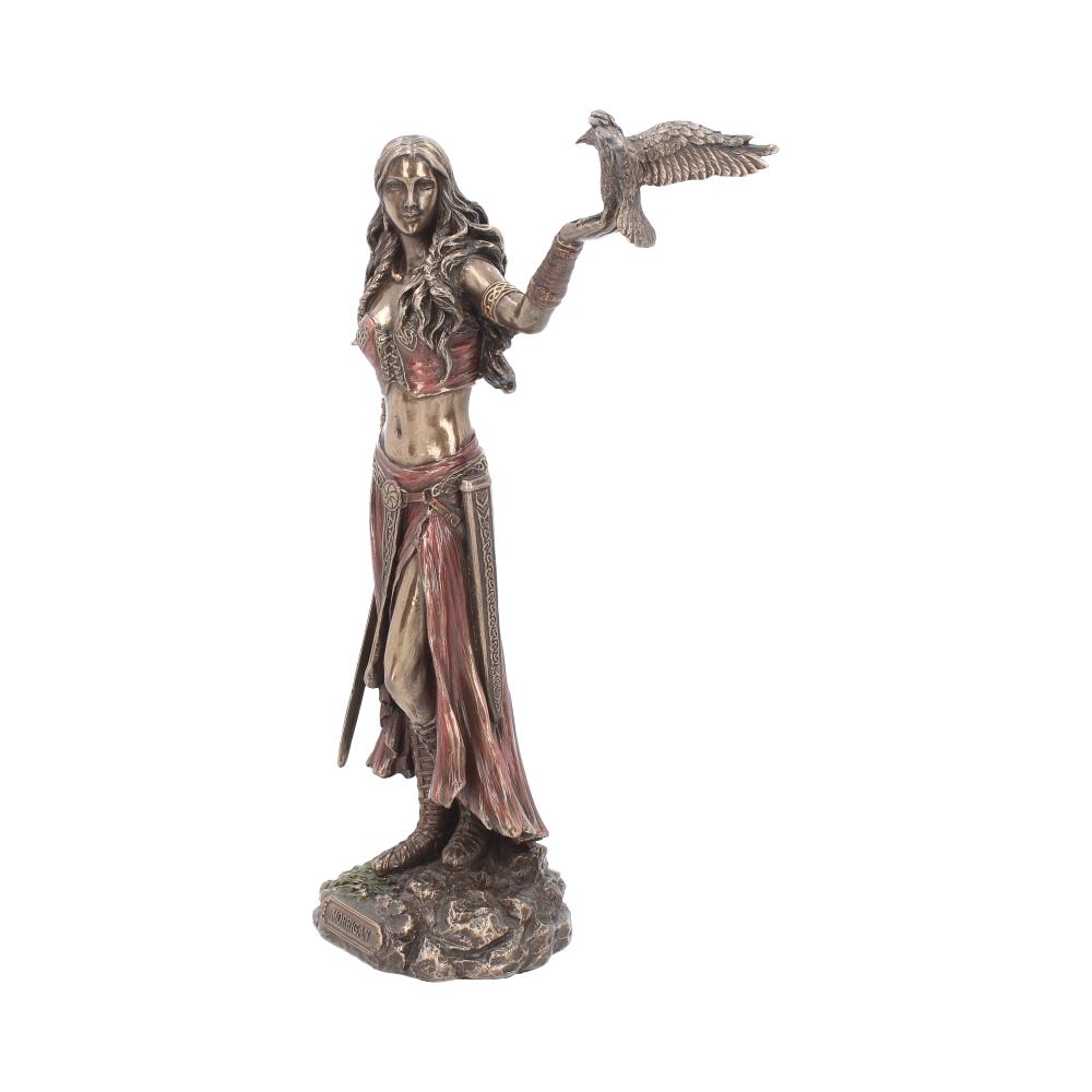 Morrigan and Crow Figurine Bronze Ornament