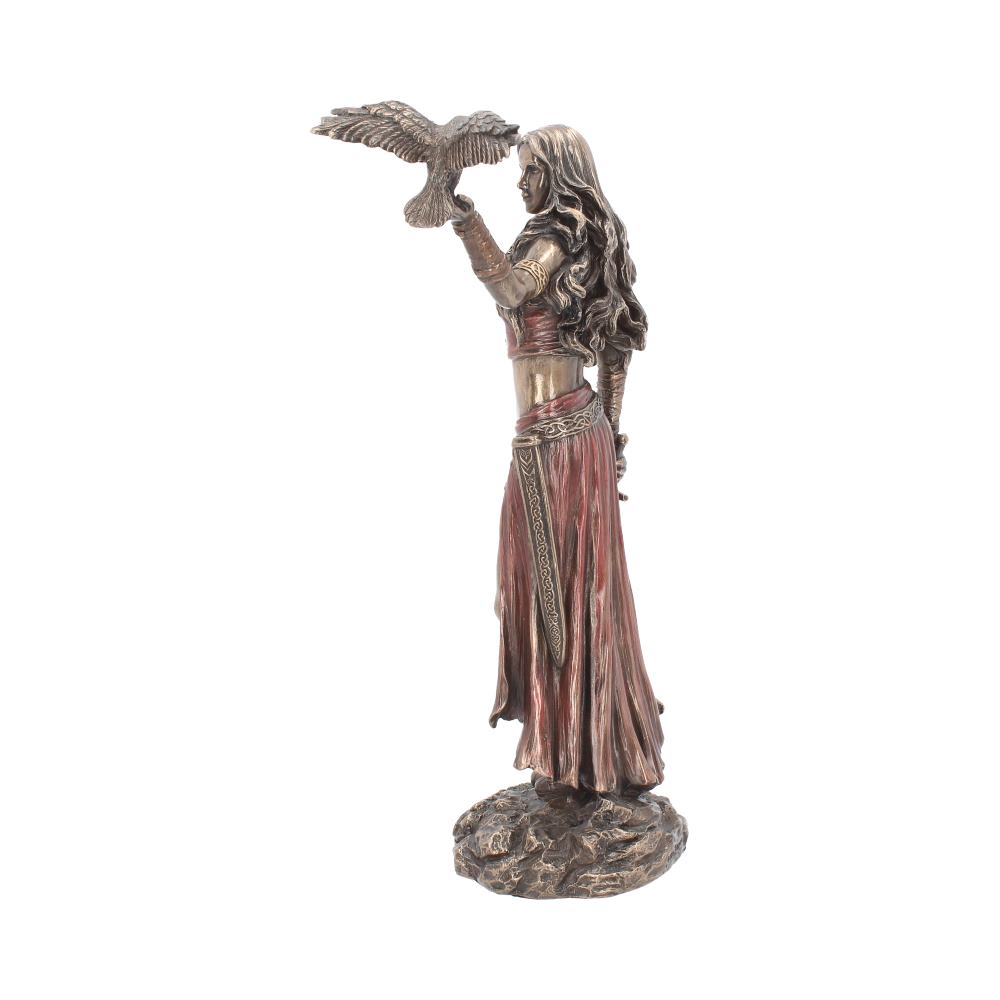 Morrigan and Crow Figurine Bronze Ornament