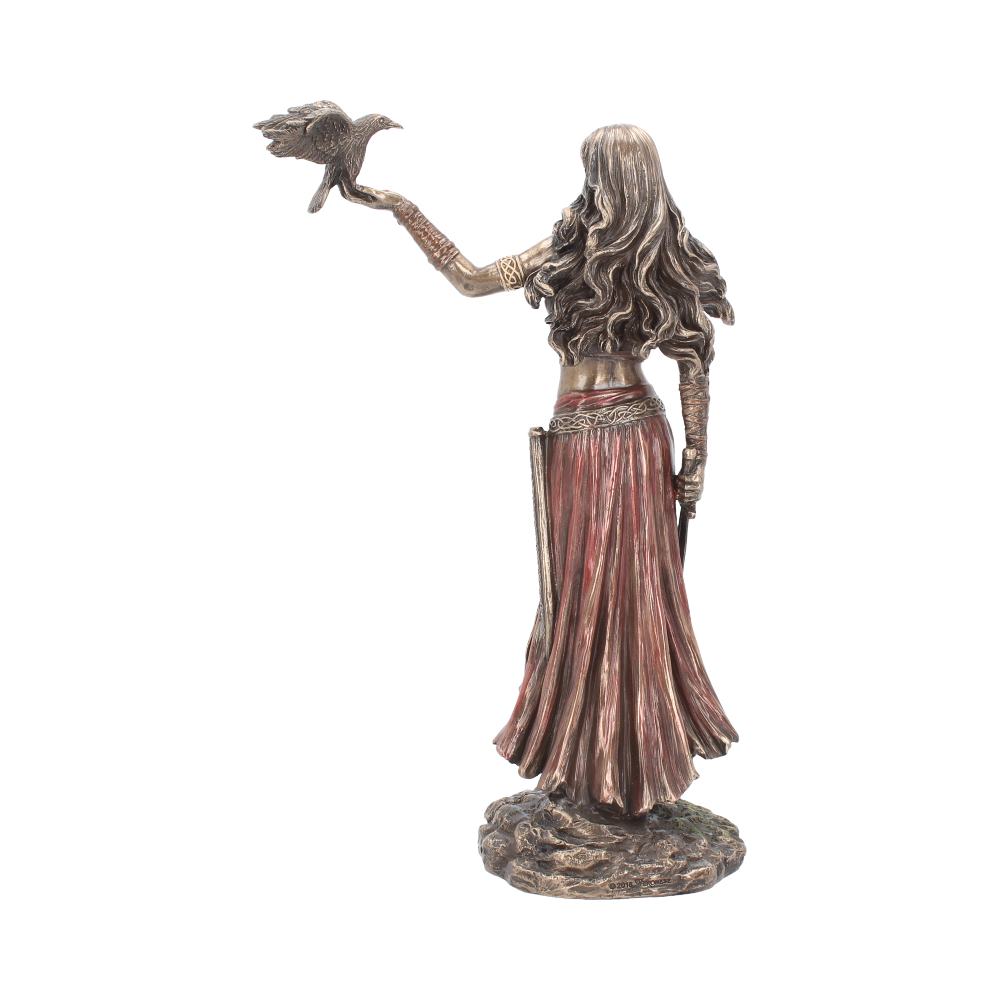 Morrigan and Crow Figurine Bronze Ornament
