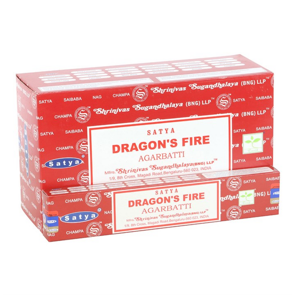 Set of 12 Dragon's Fire Perfumed Incense by Satya (12/50)