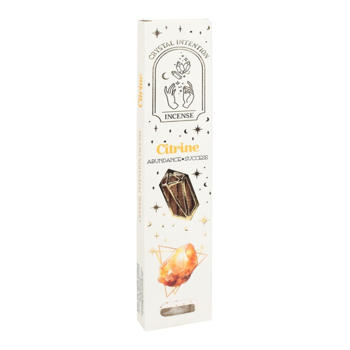 12 Packs of Native Soul Crystal Intentions Incense Citrine Chips