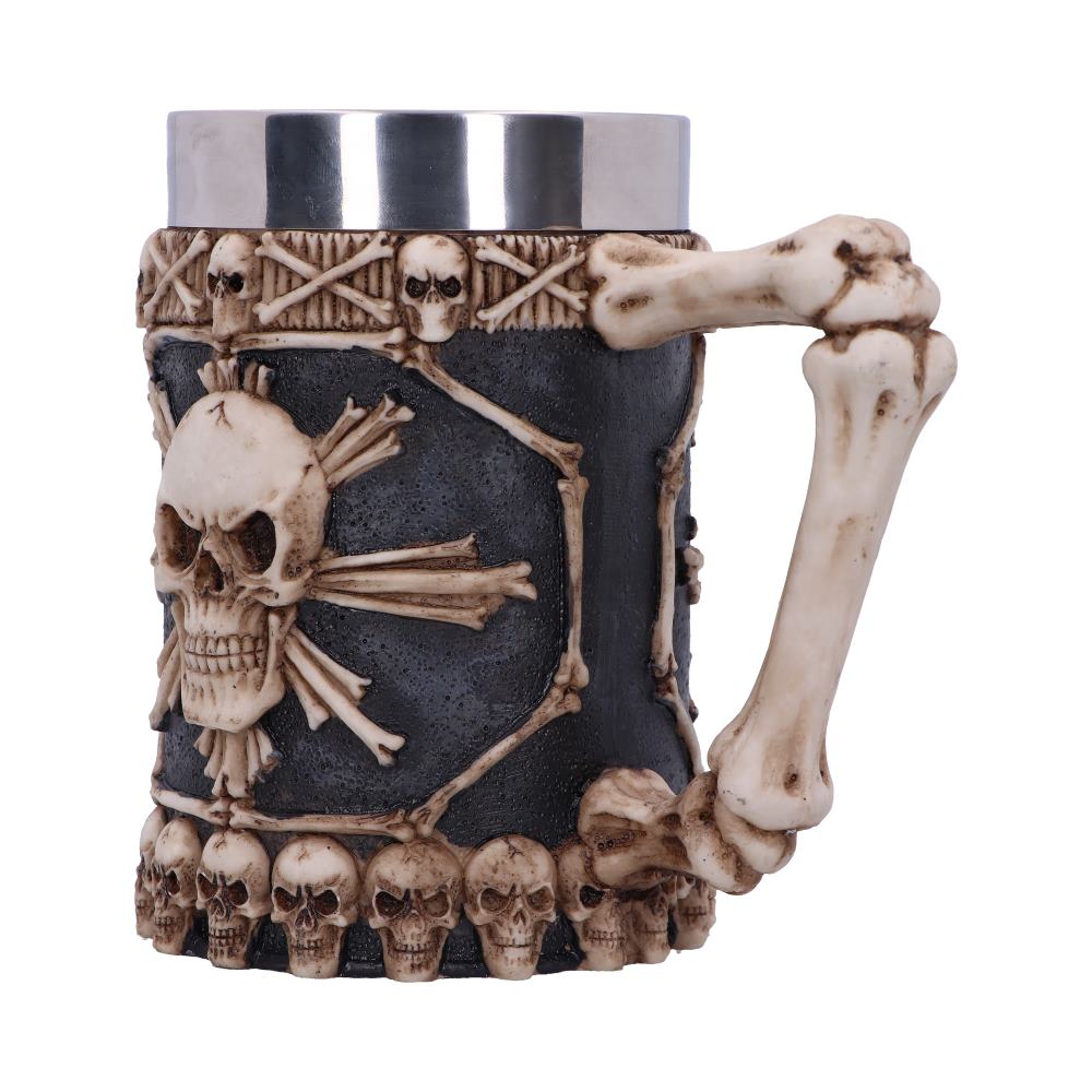 Large Tankard of Skulls Bone Skull Mug