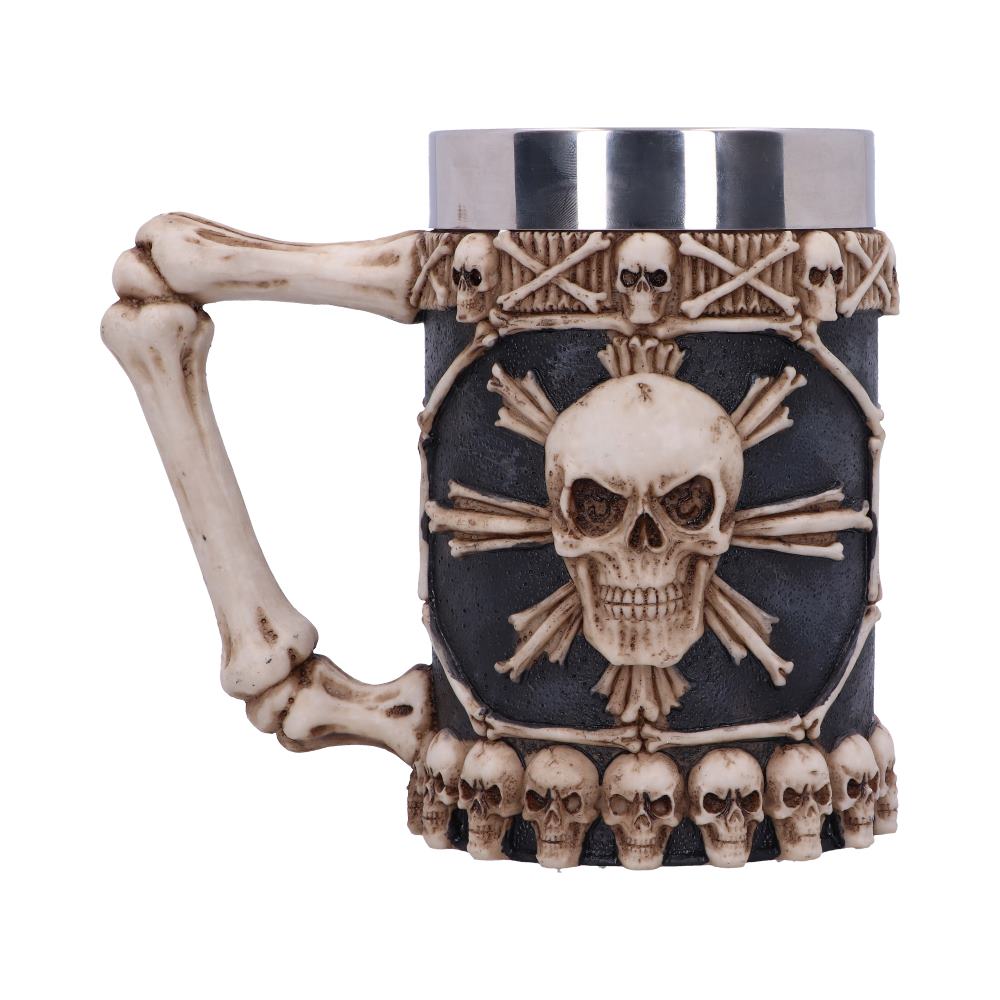 Large Tankard of Skulls Bone Skull Mug