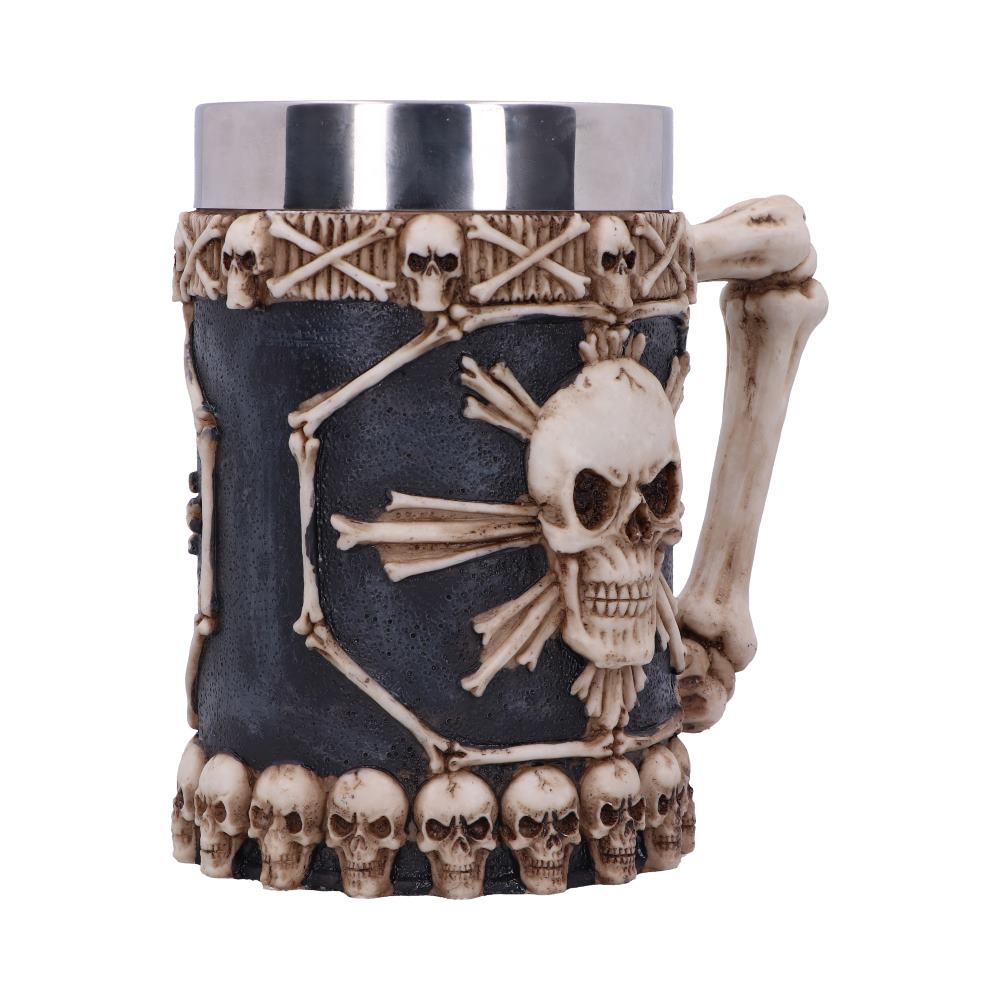 Large Tankard of Skulls Bone Skull Mug