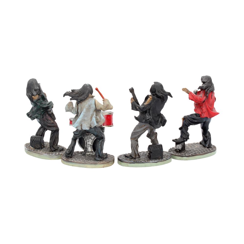 One Hell of a Band Figurine Set Drummer Bassist Guitarist Vocalist Ornament Set
