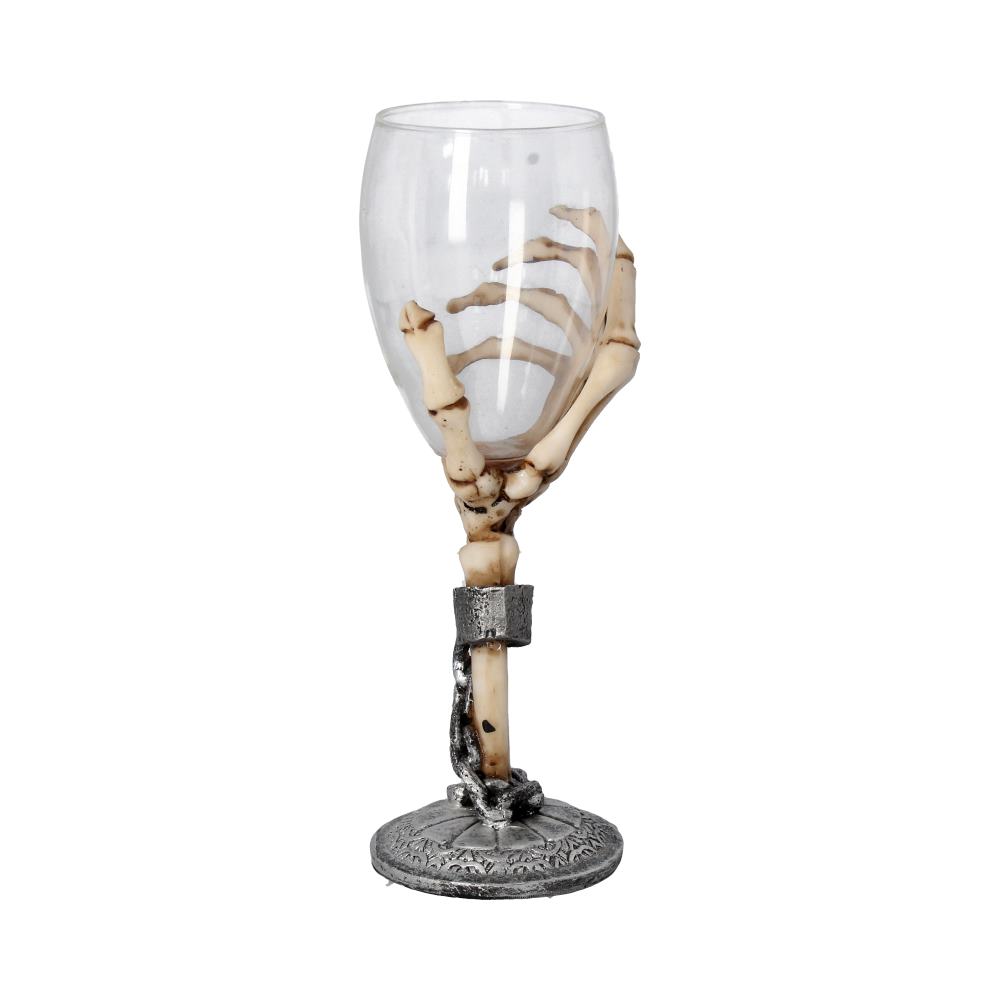 Claw Skeleton Hand Wine Glass Goblet 21cm