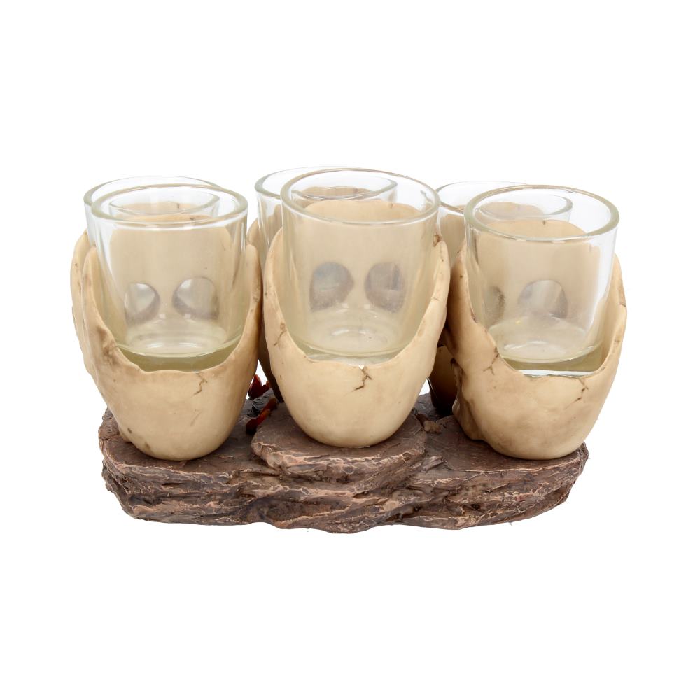 Six Shooter Skulls Skull Shot Glass Set