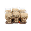 Six Shooter Skulls Skull Shot Glass Set