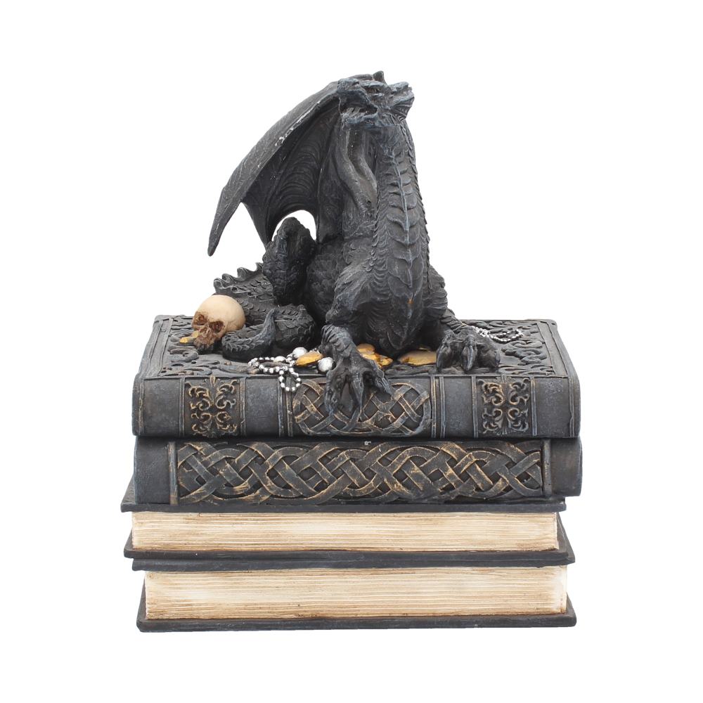 Secrets of the Dragon Box Gothic Skull Books Trinket Box