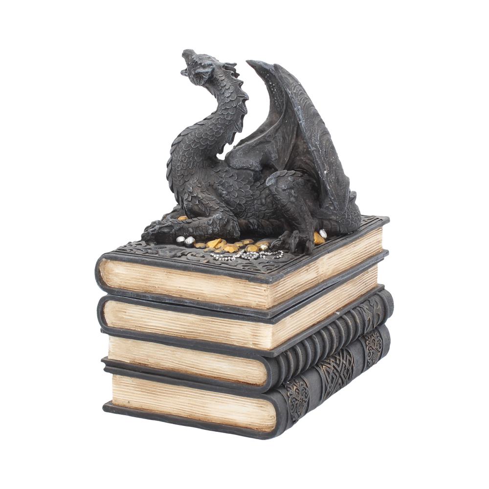 Secrets of the Dragon Box Gothic Skull Books Trinket Box