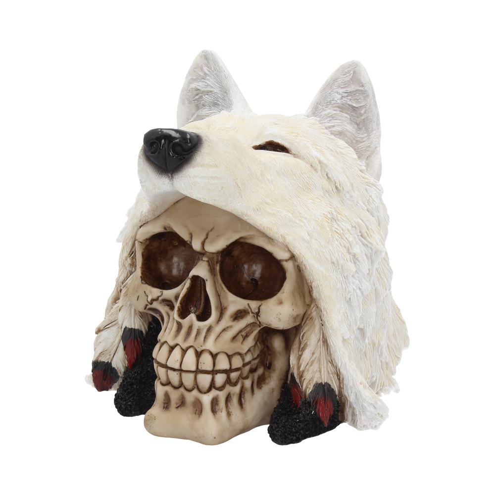 Night Wolf Skull 15.6cm