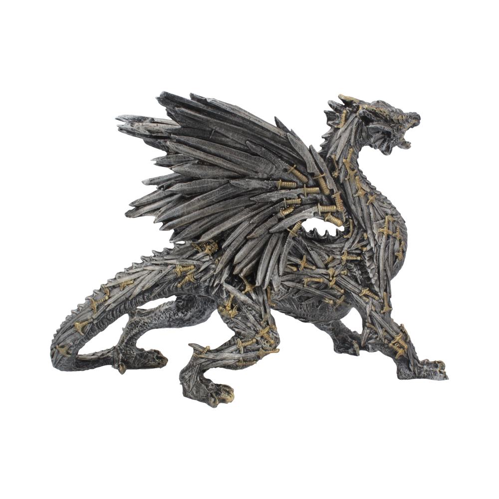 Swordwing Dragon Figure Forged From The Blades Of Enemies 29.5cm