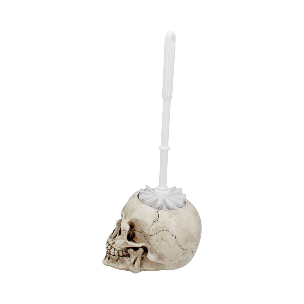 Brush with Death  Skull Toilet Brush Holder 16.4cm