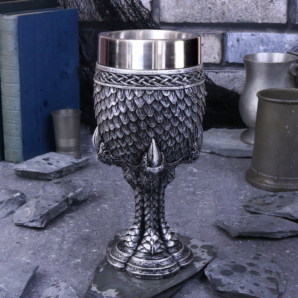 Grey Scale Dragon Claw Goblet