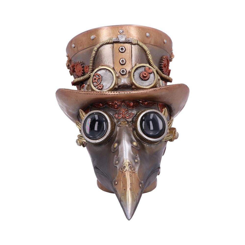 Steampunk Beaky Automaton Apothecary Plague Doctor Bust Figurine