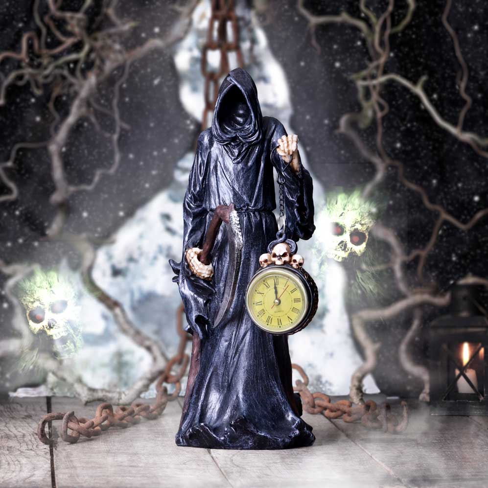 Reaper Holding Clock Figurine 39.5cm