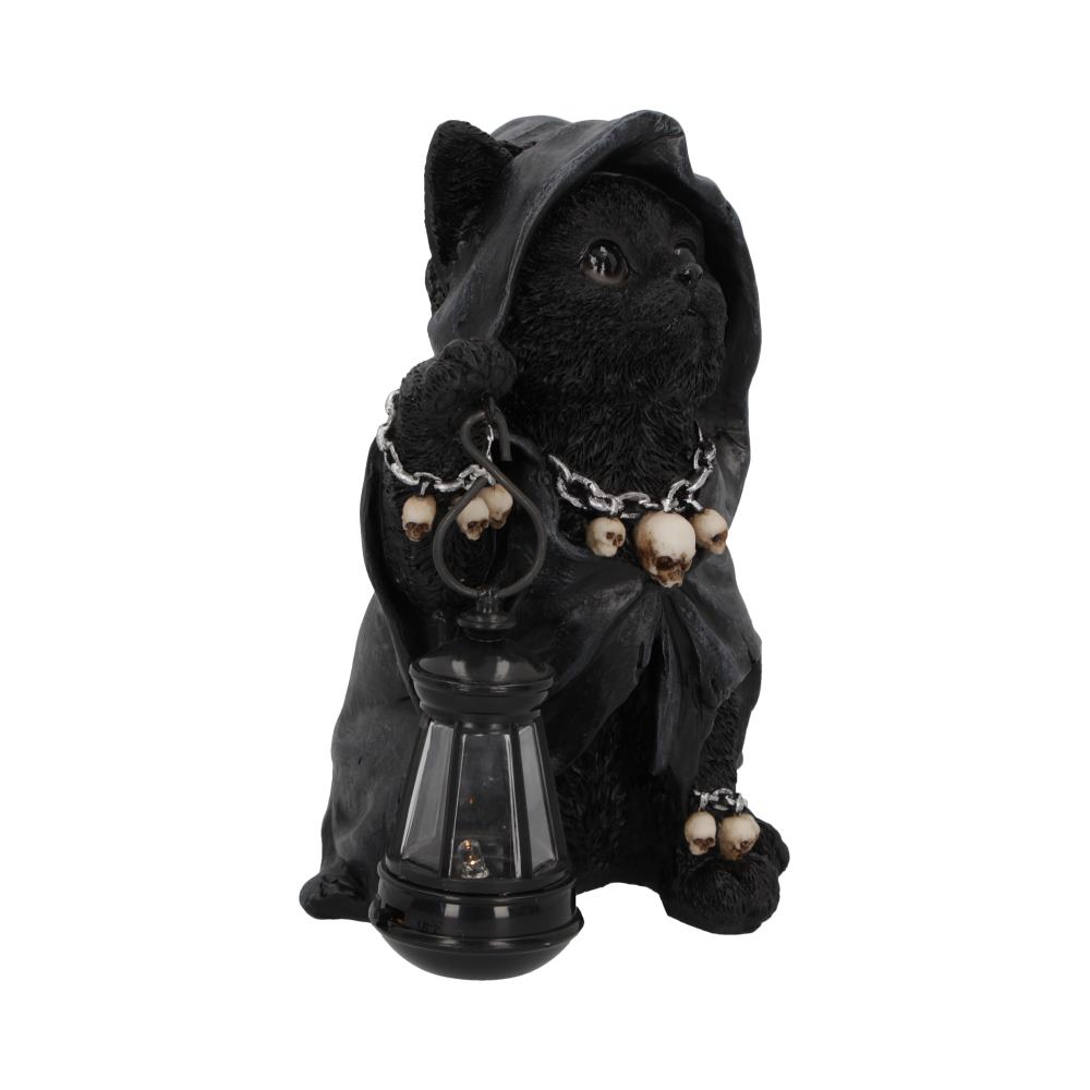 Reapers Feline Lantern Grim Reaper Cat Figurine 18.5cm