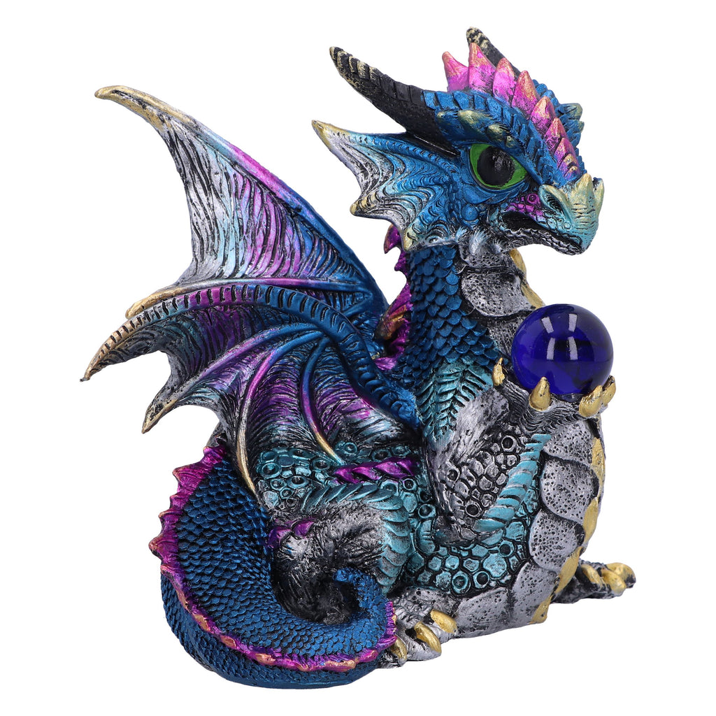 Orb Hoard Dragon Figurine (Blue)