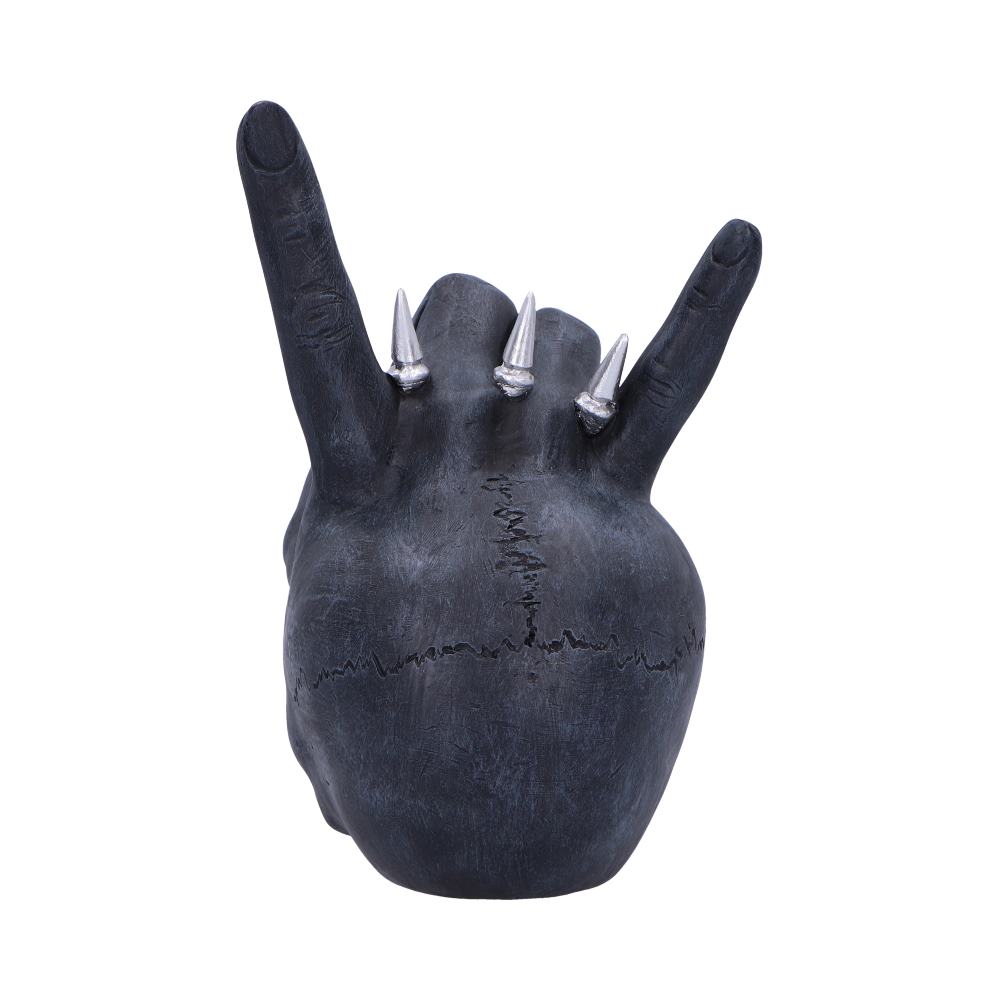 Horns Up Rocking Skull Ornament
