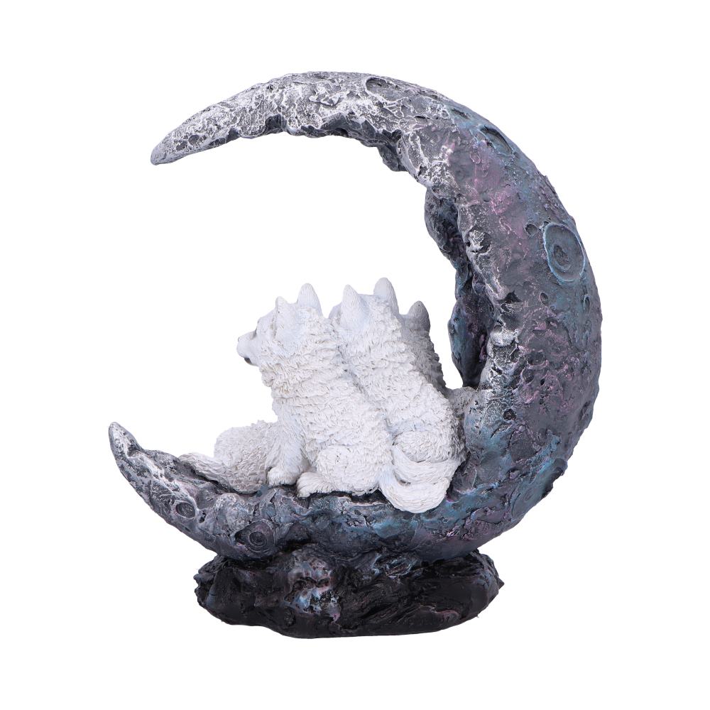 Moon Litter White Wolves Ornament