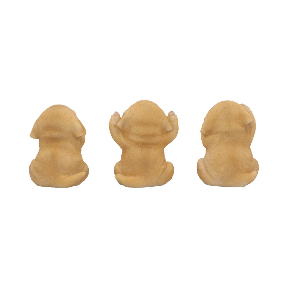 Three Wise Golden Labradors Figurines (Set of 3)