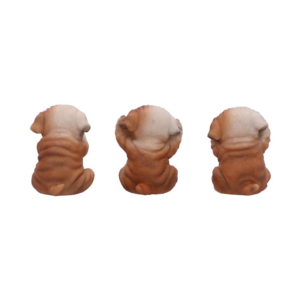 Three Wise Bulldogs Figurines (Set of 3)