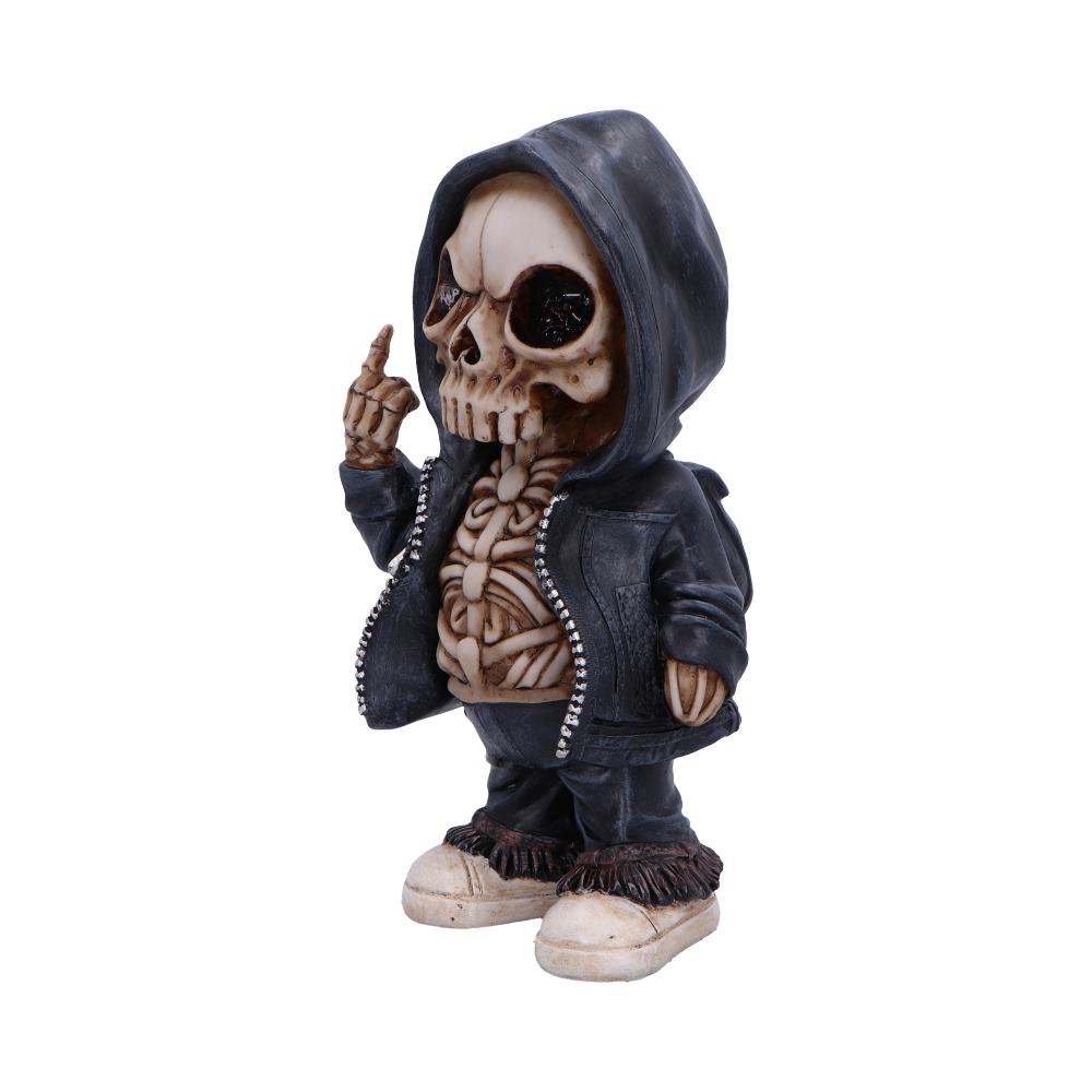 Flip the Bird  A Bold and Rebellious Street Art Inspired Reaper Figurine