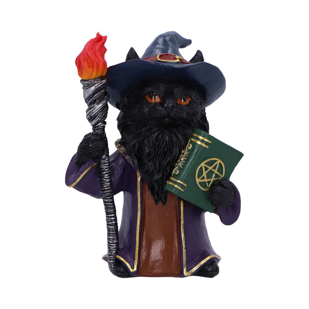 Magnus  Fantasy Wizard Cat Figurine