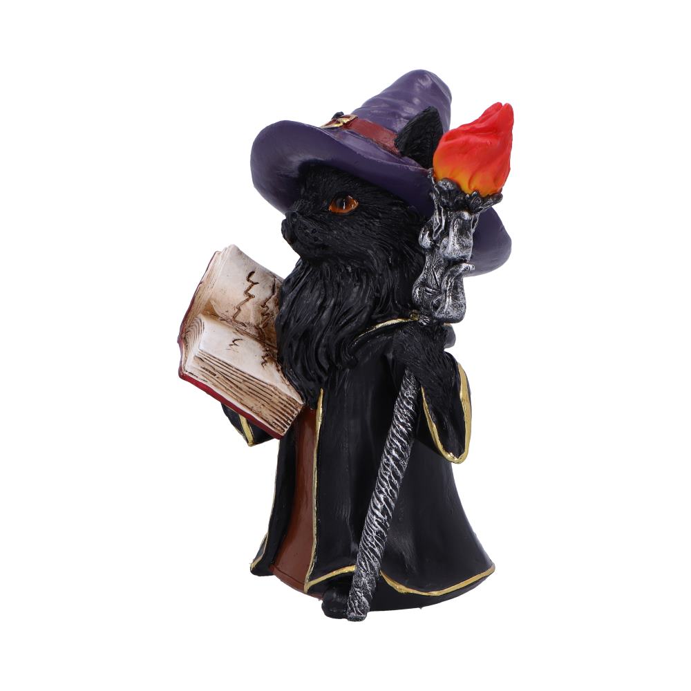 Albus  The Black Wizard Cat Figurine